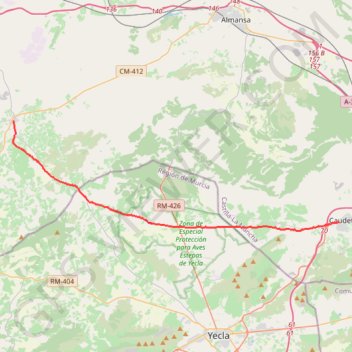SE05-Caudete-MontealegreDC GPS track, route, trail