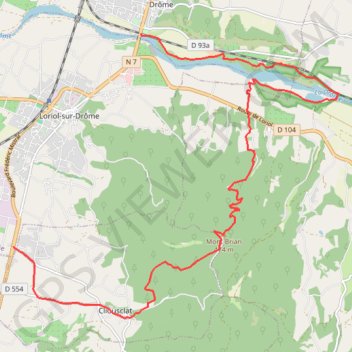 Vallée de la Drôme, Diois GPS track, route, trail