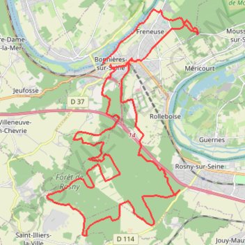 La Viking rouge GPS track, route, trail