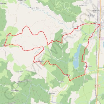 Circuit VTT n°26 - Parc naturel régional Livradois-Forez GPS track, route, trail