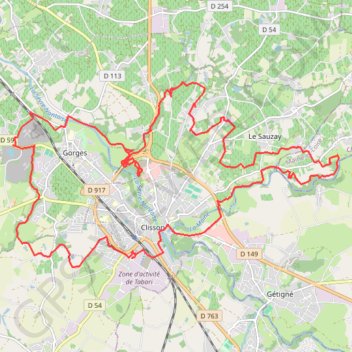 La tivolienne (Clisson) GPS track, route, trail