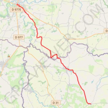 De Lévaré à Saint-Hilaire-du-Harcouët GPS track, route, trail