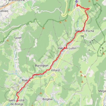 Descente de la Menoge GPS track, route, trail