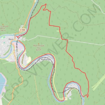 Revin - Manises - Laifour GPS track, route, trail