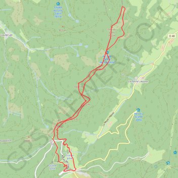 Raquettes vers la Tête du Violu - le Bonhomme GPS track, route, trail