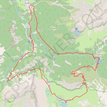 Chaîne des Fiz - De Sixt-Fer-à-Cheval au refuge Alfred Wills GPS track, route, trail