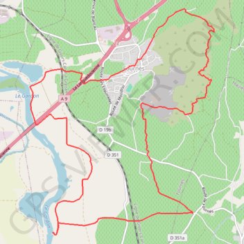 Les Fosses de Fournès GPS track, route, trail