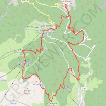 Tour des Moulins GPS track, route, trail
