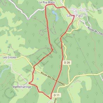 Un jour au Pays des Celtes - Saint-Paul - Pays de Tulle GPS track, route, trail
