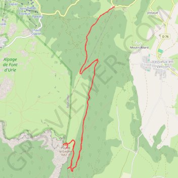 Montée au Puy de la Gagère du Col de la Chau GPS track, route, trail