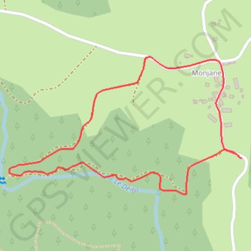 Cascades et Moulins du Deiro - Soudeilles - Pays d'Égletons GPS track, route, trail