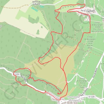 Chambolle GPS track, route, trail