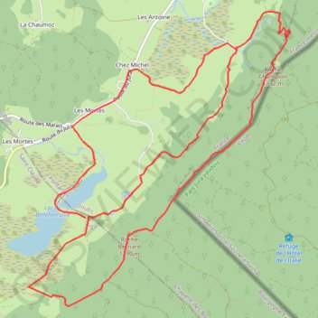 Chapelle-des-bois jura GPS track, route, trail
