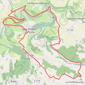 Suisse Normande Roches d'Oetre GPS track, route, trail