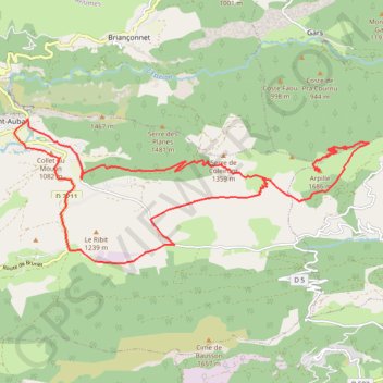 Vallon du Riou GPS track, route, trail