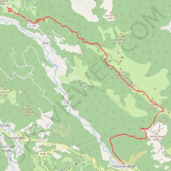 Cominac-Aulus les Bains GPS track, route, trail