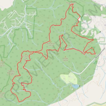 Pisgah National Forest Run Loop GPS track, route, trail