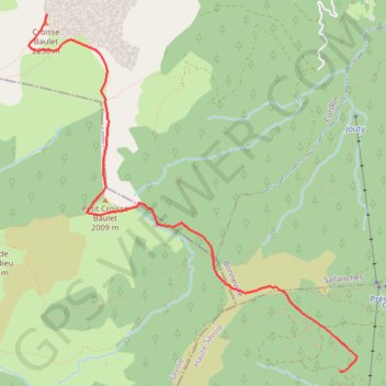 Trajet A et R GPS track, route, trail
