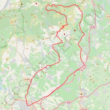 Marseillan GPS track, route, trail