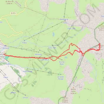 Maurienne-Le cheval noir GPS track, route, trail