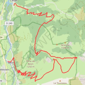 Coigt de Jaut GPS track, route, trail