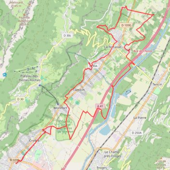 Coteaux de la Terrasse GPS track, route, trail
