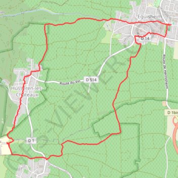 Circuit Eguisheim GPS track, route, trail