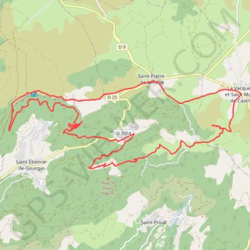 Tedenat - Cirque du bout du Monde GPS track, route, trail