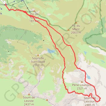 Soum de Lascours GPS track, route, trail
