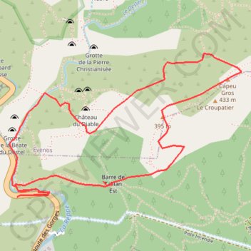 Télégraphe de Chappe - Bornes limites de communes - Destel GPS track, route, trail