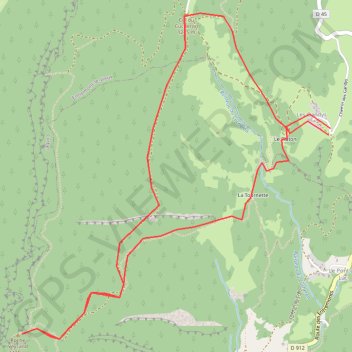 Roche Veyrand depuis les Gandys Chartreuse GPS track, route, trail