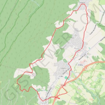 Les bas monts du Pays de Gex GPS track, route, trail