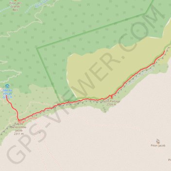 Ile de la Réunion - Les remparts du Piton de la Fournaise GPS track, route, trail
