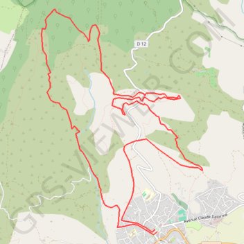 Rando forcalquier GPS track, route, trail