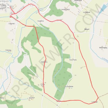 Circuit du Camuzon - Bardigues GPS track, route, trail