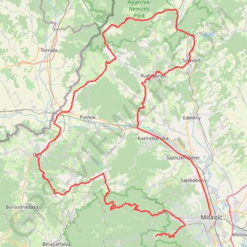 Miskolc - Bükkszentkereszt GPS track, route, trail