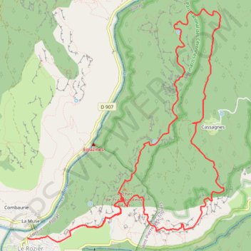 Causse mejean GPS track, route, trail
