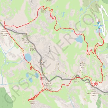 Tour du Lausfer GPS track, route, trail