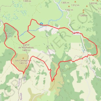 Signal de Mailhe Biau GPS track, route, trail