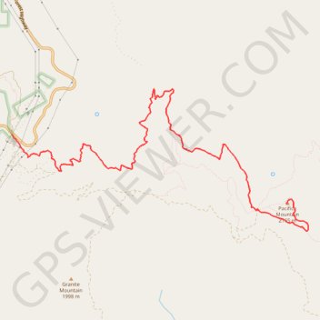Pacifico Mountain GPS track, route, trail