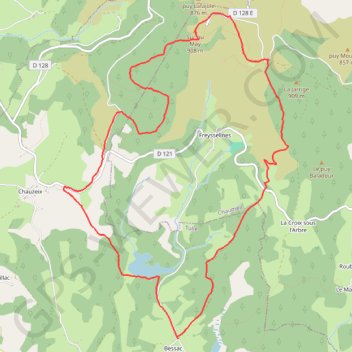 Autour du Cirque de Freysselines GPS track, route, trail
