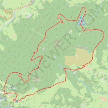 Lac Blanc - Têtes-des-Faux GPS track, route, trail