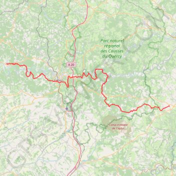 Prayssac - Savignac GPS track, route, trail