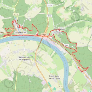 Sortie Caudebec–en-Caux GPS track, route, trail