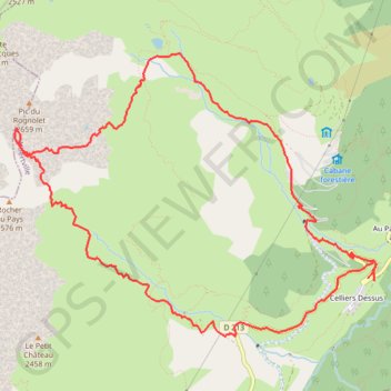 COL DE MONTARTIER (pic du Rognolet) GPS track, route, trail