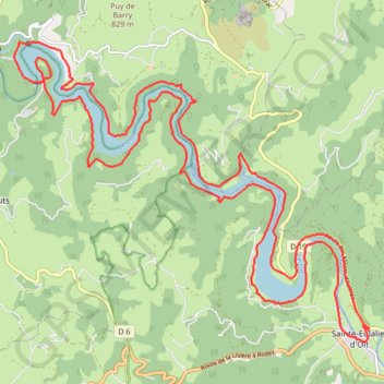 Lac de Lous GPS track, route, trail