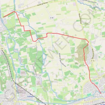 Saint Saturnin - Thors GPS track, route, trail