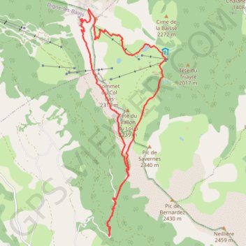 Dormillouse GPS track, route, trail