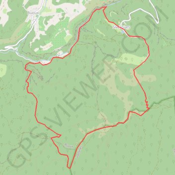 De Buoux à Sivergues par Aigubrun GPS track, route, trail