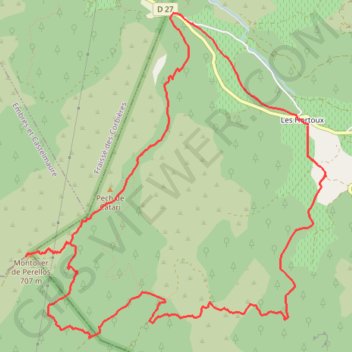 Montoul GPS track, route, trail
